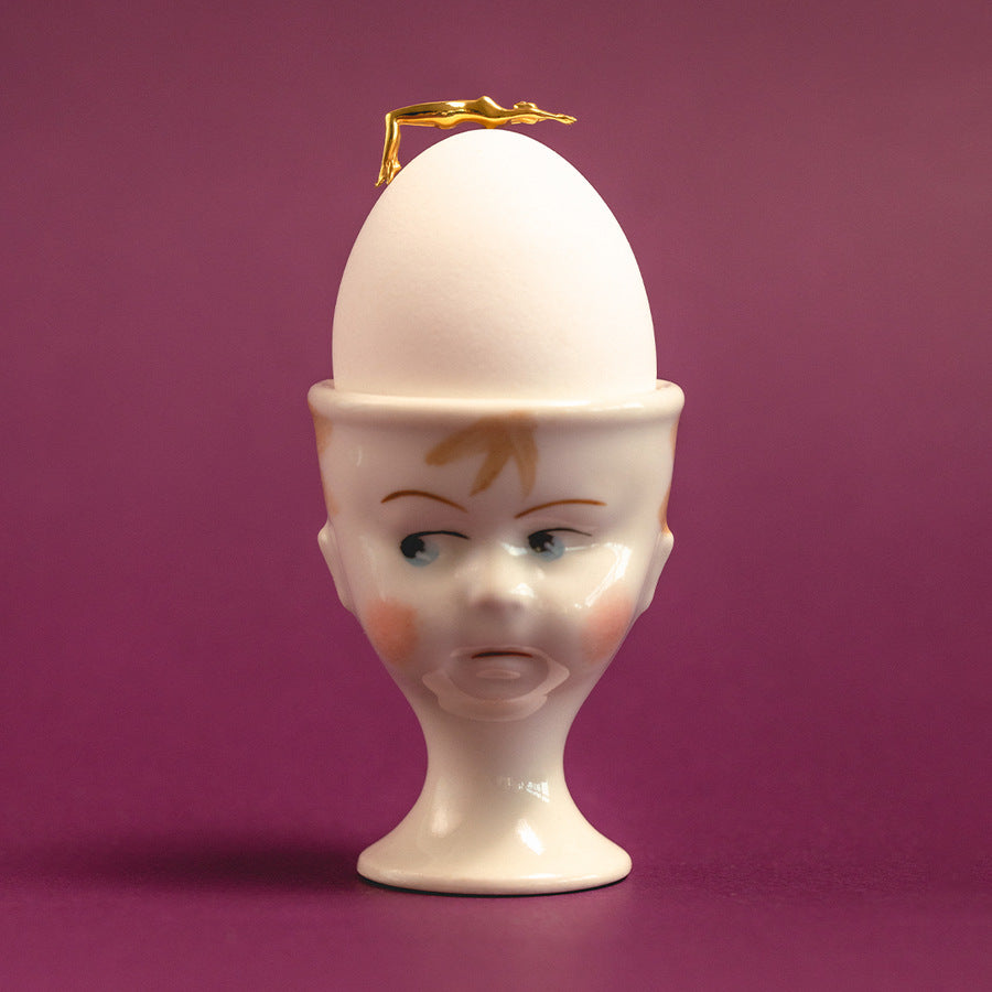 Wholesale Stainless Steel Irregular Gold Little Man Earrings Valentine's Day Gift Furnace Vacuum Plating 18K Gold Color